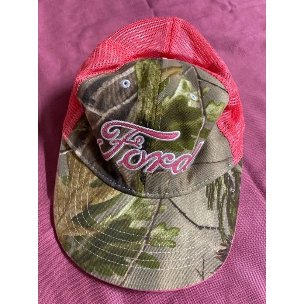 * trucker hat mesh back hat Ford Snapback camo glitter ford